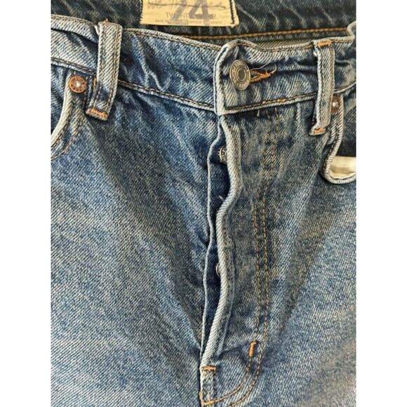 Free People Rocky Mountain Patchwork Jeans Sz 24 USA Made Embroidered Boho $148 - Picture 6 of 14